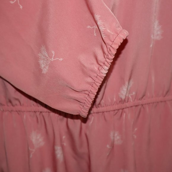 NWT Joie Arryn Pink Dandelion Floral Printed‎ Dress M - Picture 9 of 12